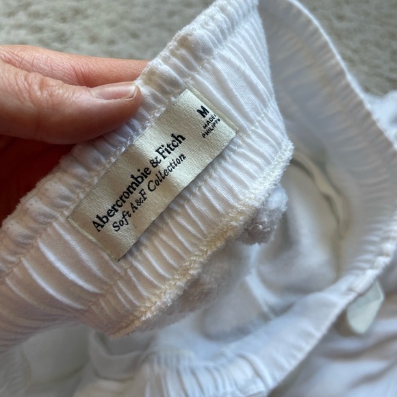 Abercrombie & Fitch Soft White Lounge Pants - Picture 2 of 4